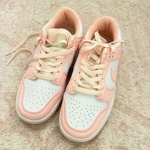 Nike Women's Pink and White Sneakers